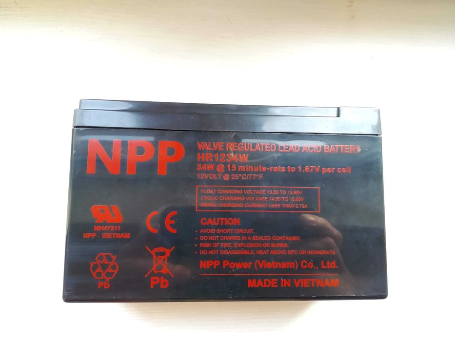 Акумуляторна батарея NPP Power NPP1234W [12V, 9Ah], [12V, 7Ah]