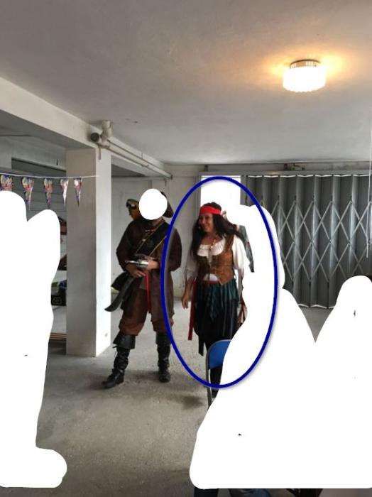 Trajes/fantasias de carnaval ou passagem de ano, casal (pirata)