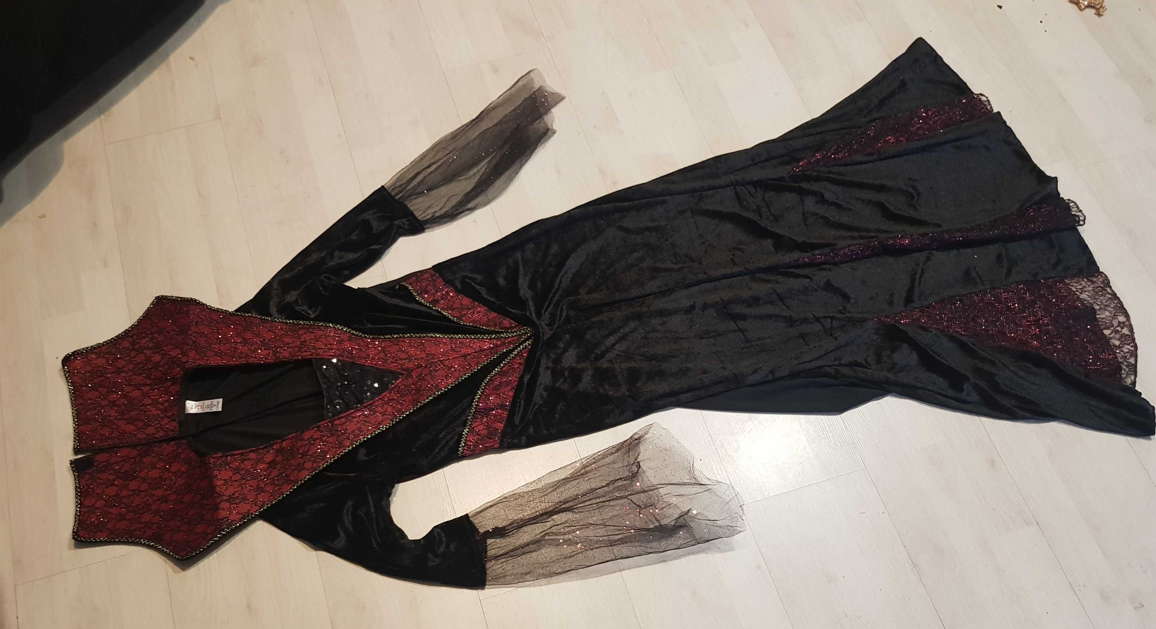 L XL strój zła królowa czarownica wampirzyca wampirka diablica nr 122