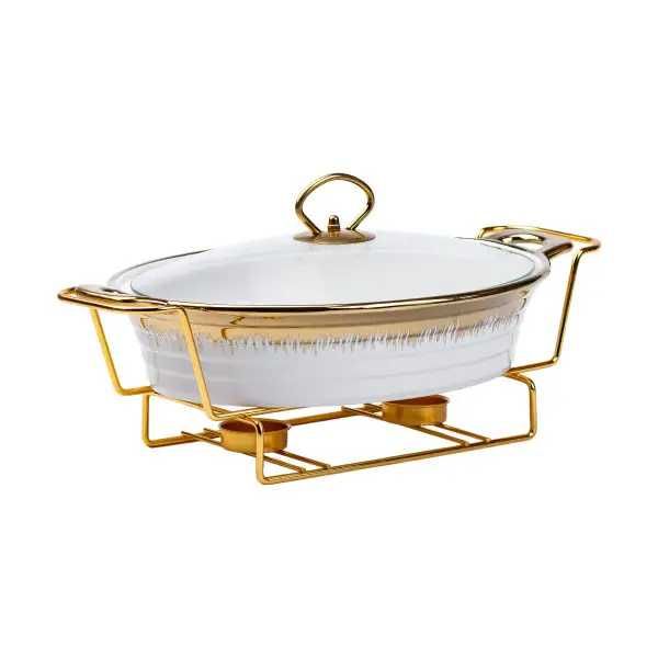 ХИТ СЕЗОНА! Мармит керамичесий на металлической подставке с подогревом