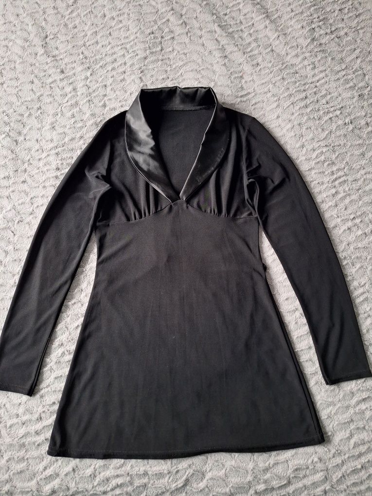 Bluzka tunika czarna damska rozmiar S, 36