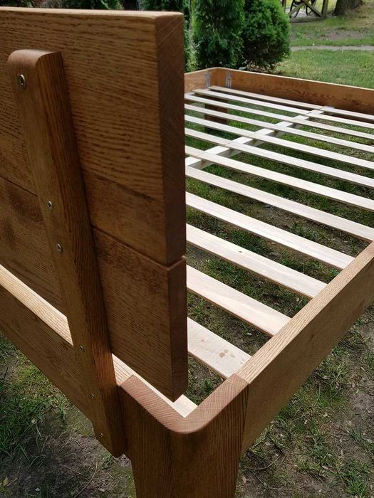 Łóżko Dębowe Mocne 160 x 200 cm *LENKA XL*