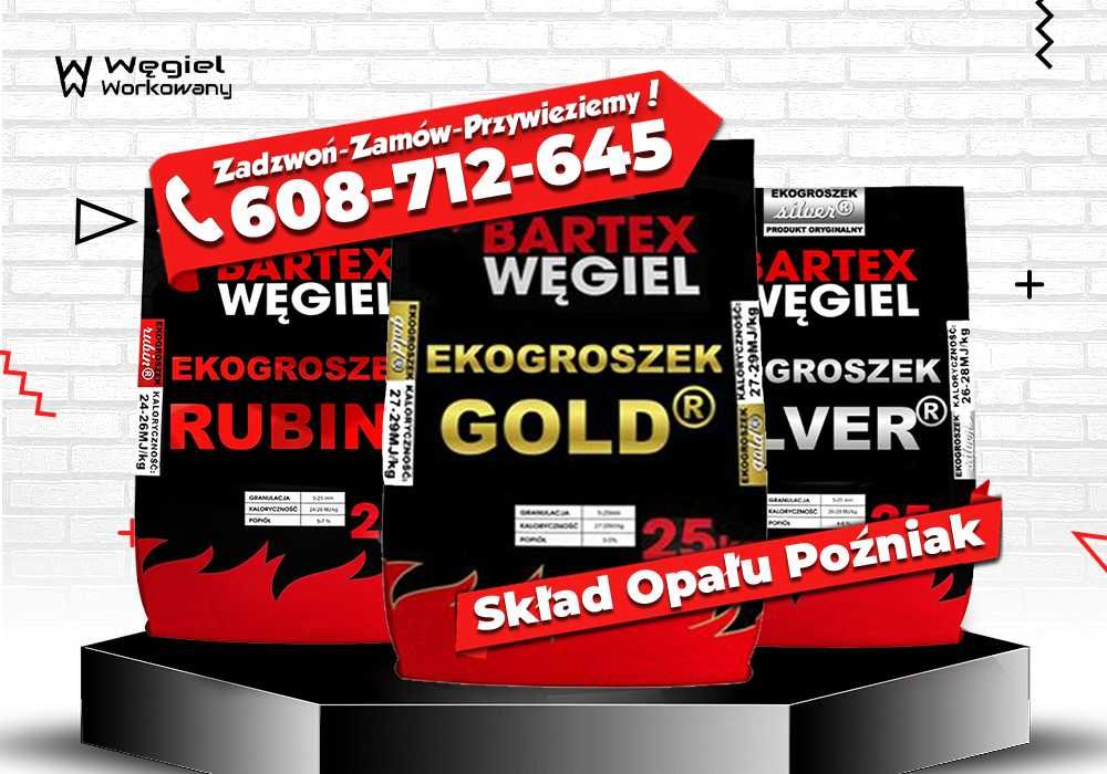 Ekogroszek Bartex GOLD Polski Wysokokaloryczny Węgiel Workowany