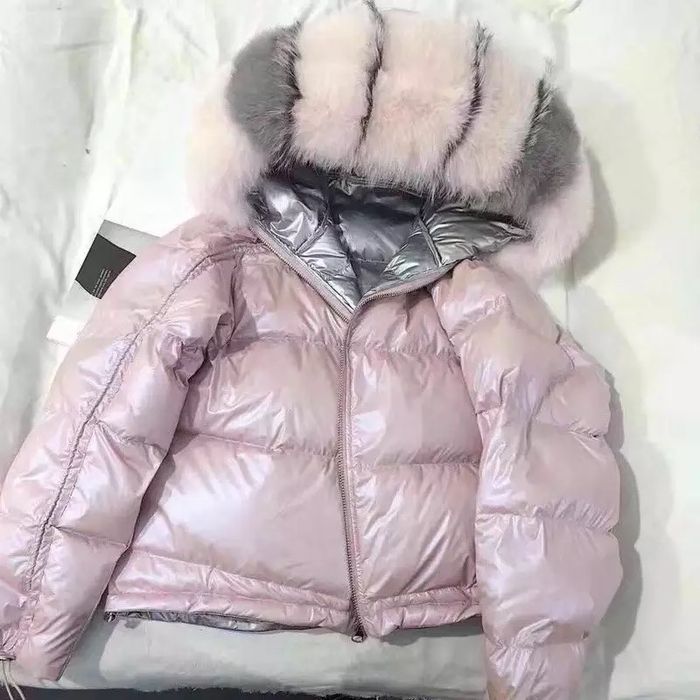 Пуховая куртка, натуральный пух, пуховик оверсайз