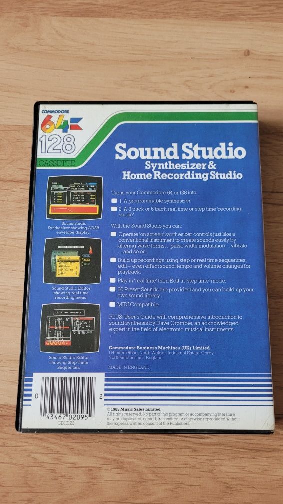 Sound Studio Synthesizer & Home Recording Studio Commodore 64 128