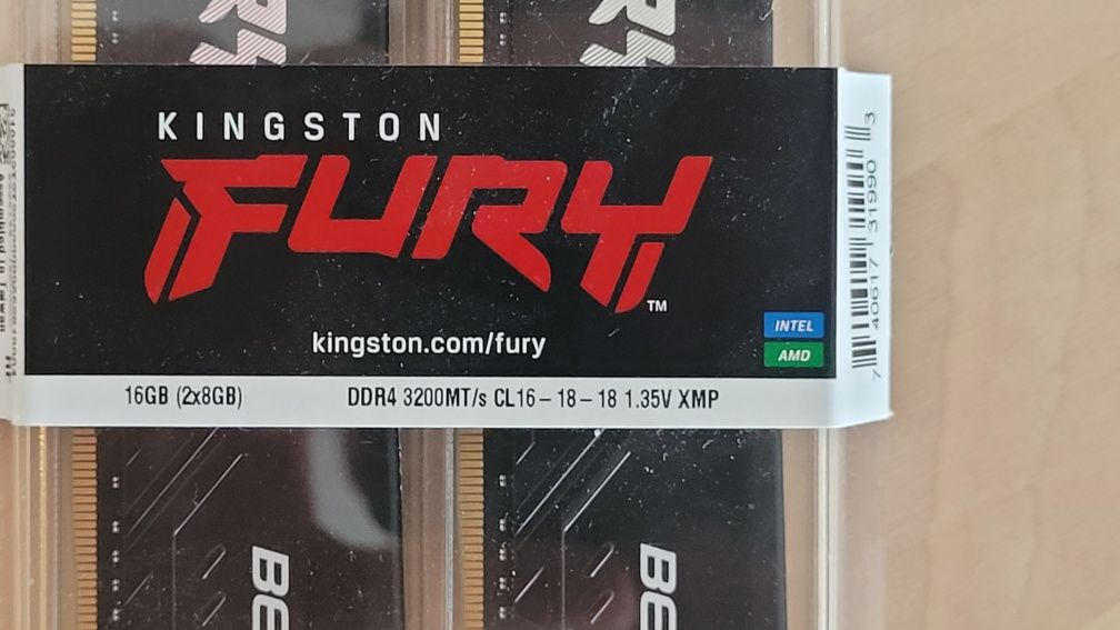 Pamiec RAM Kingston Fury Beast DDR4 2x8GB, 16GB