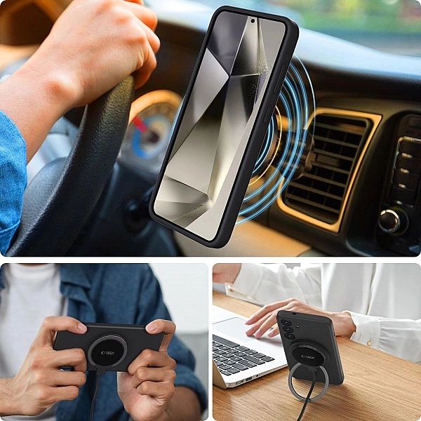 Tech-Protect Liquid Silicone Magsafe Galaxy S25+ Plus Black