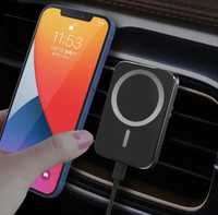 Магнітна зарядка-тримач для Айфона в авто 15W MagSafe