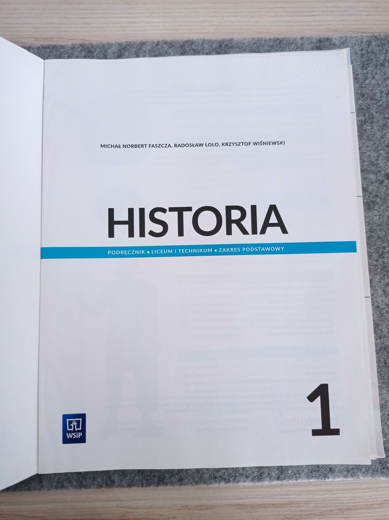 Historia 1 podręcznik liceum technikum WSiP