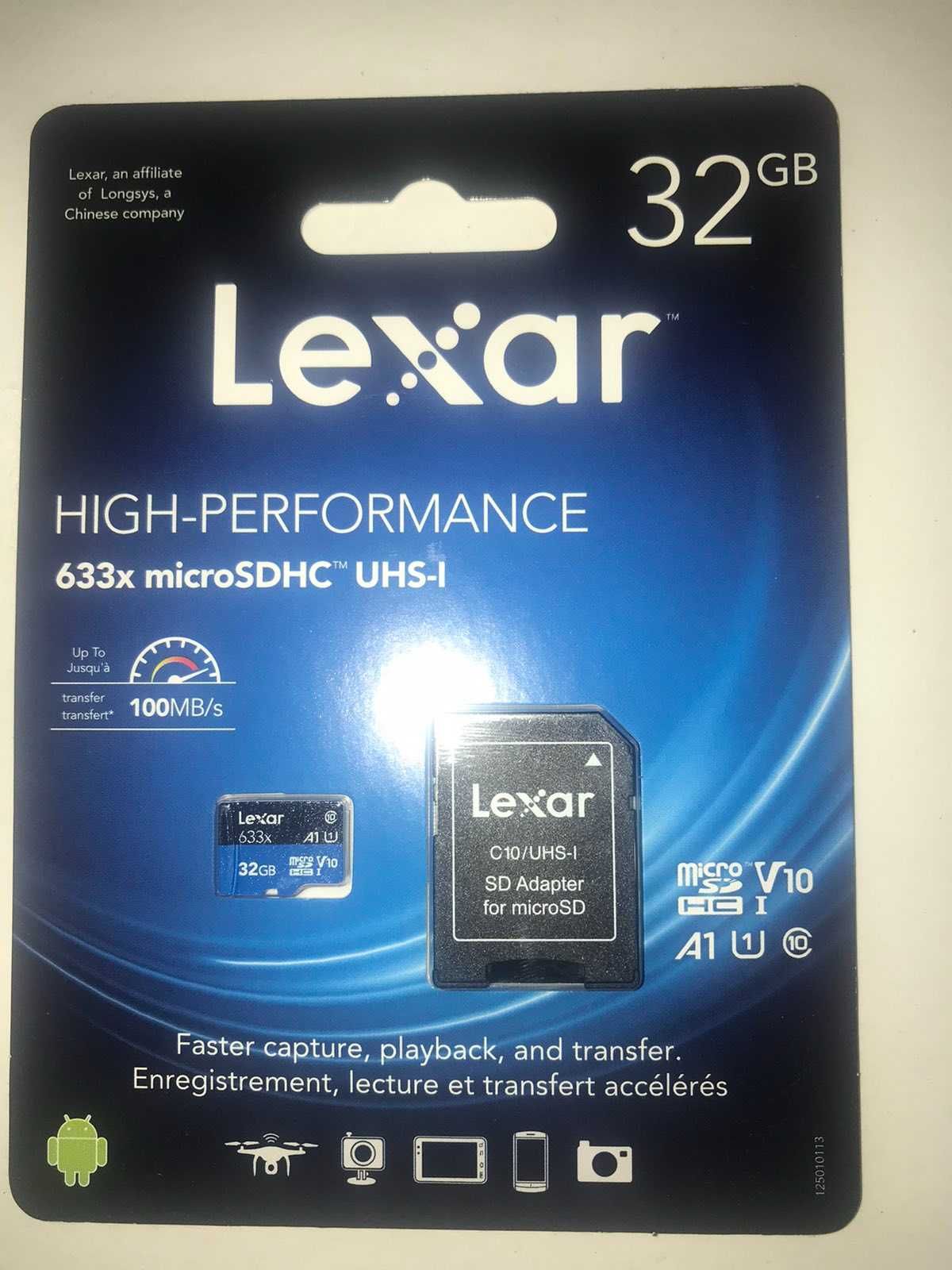 Lexar High-Performance microSDXC 633x 32GB UHS-I