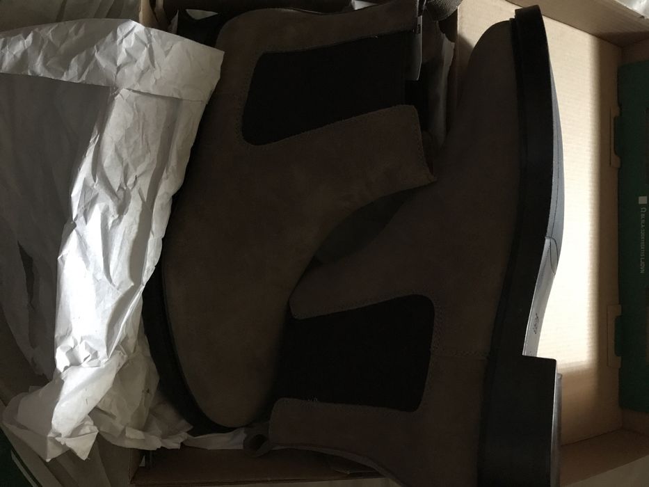 Zara оригинал челси кожа бежевые 41р