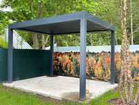 Pergola ogrodowa lamelowa z automatycznym dachem rozsuwanym