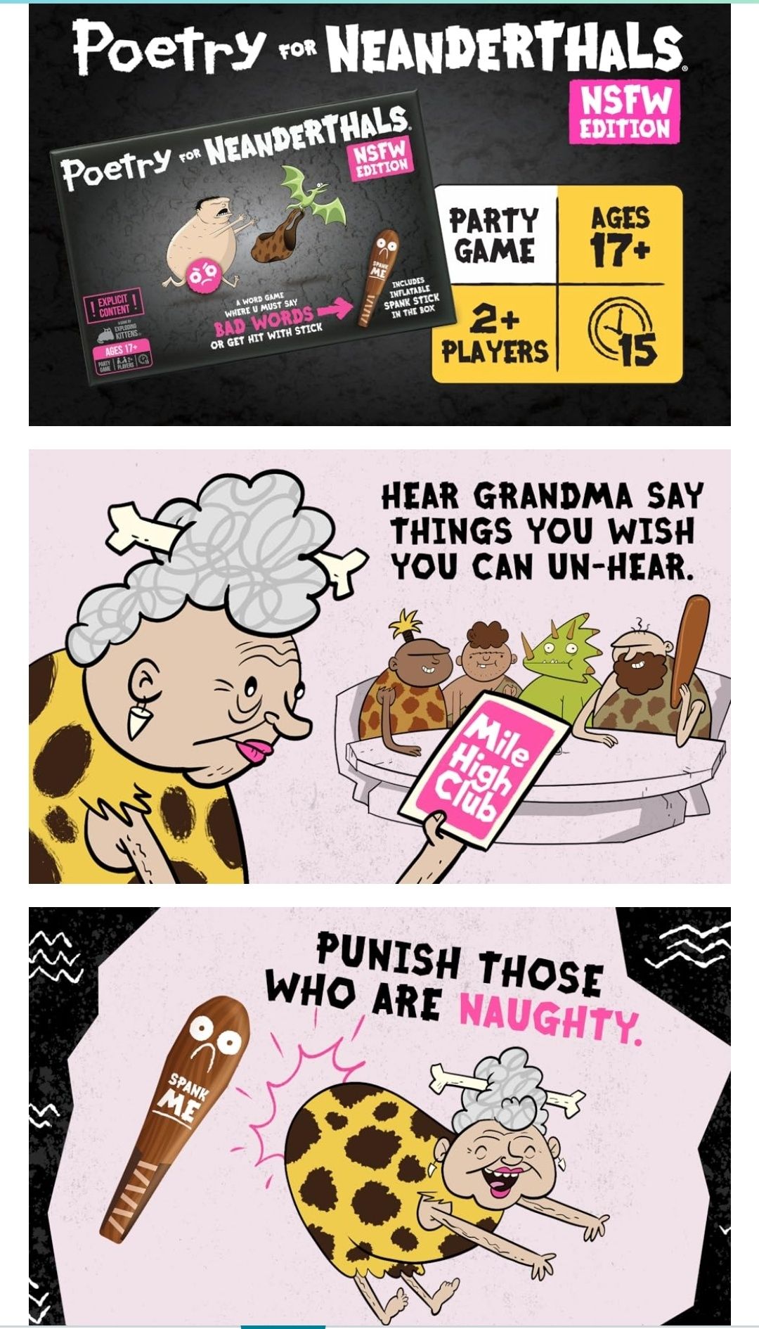 Exploding Kittens Poetry for Neanderthals NSFW gra nowa okazja