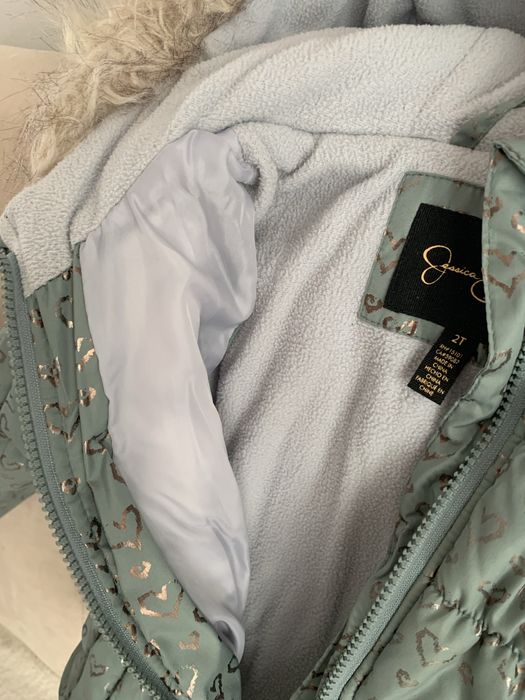 Kurtka ocieplana zimowa dla dziewczynki rozm. 92