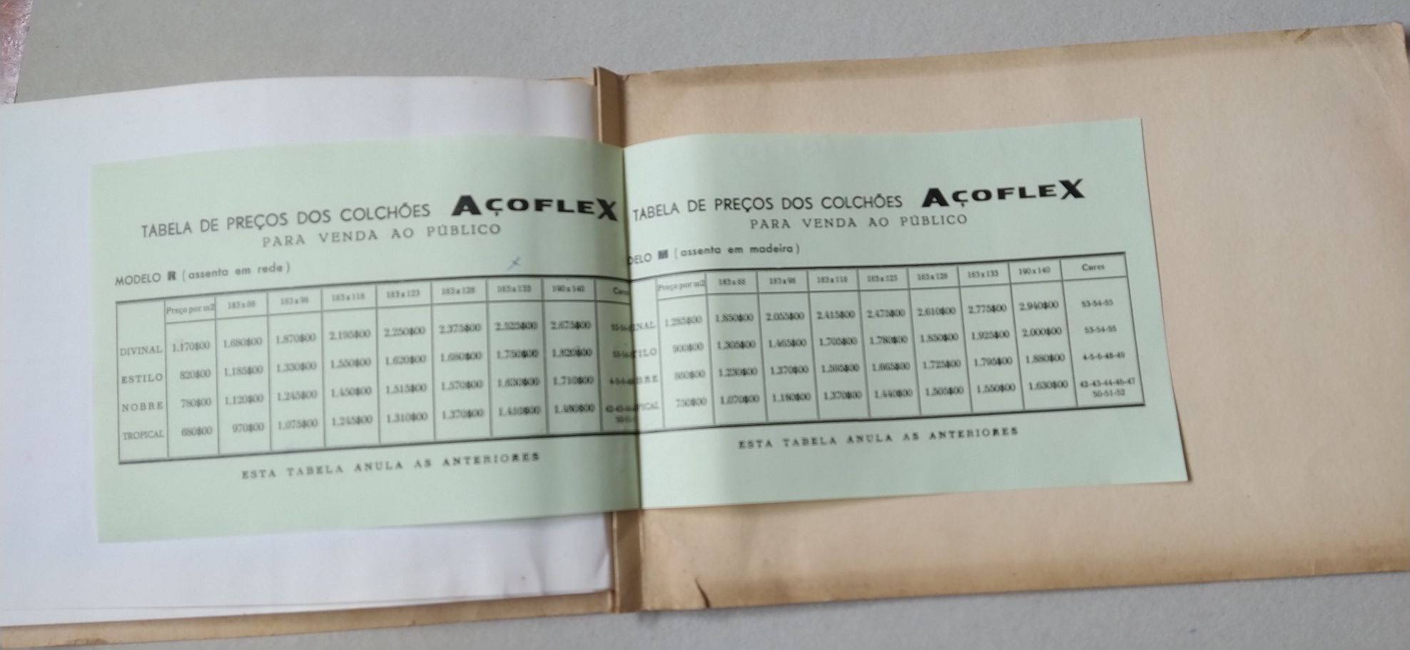 Catálogo de tecidos para colchões AçoFlex