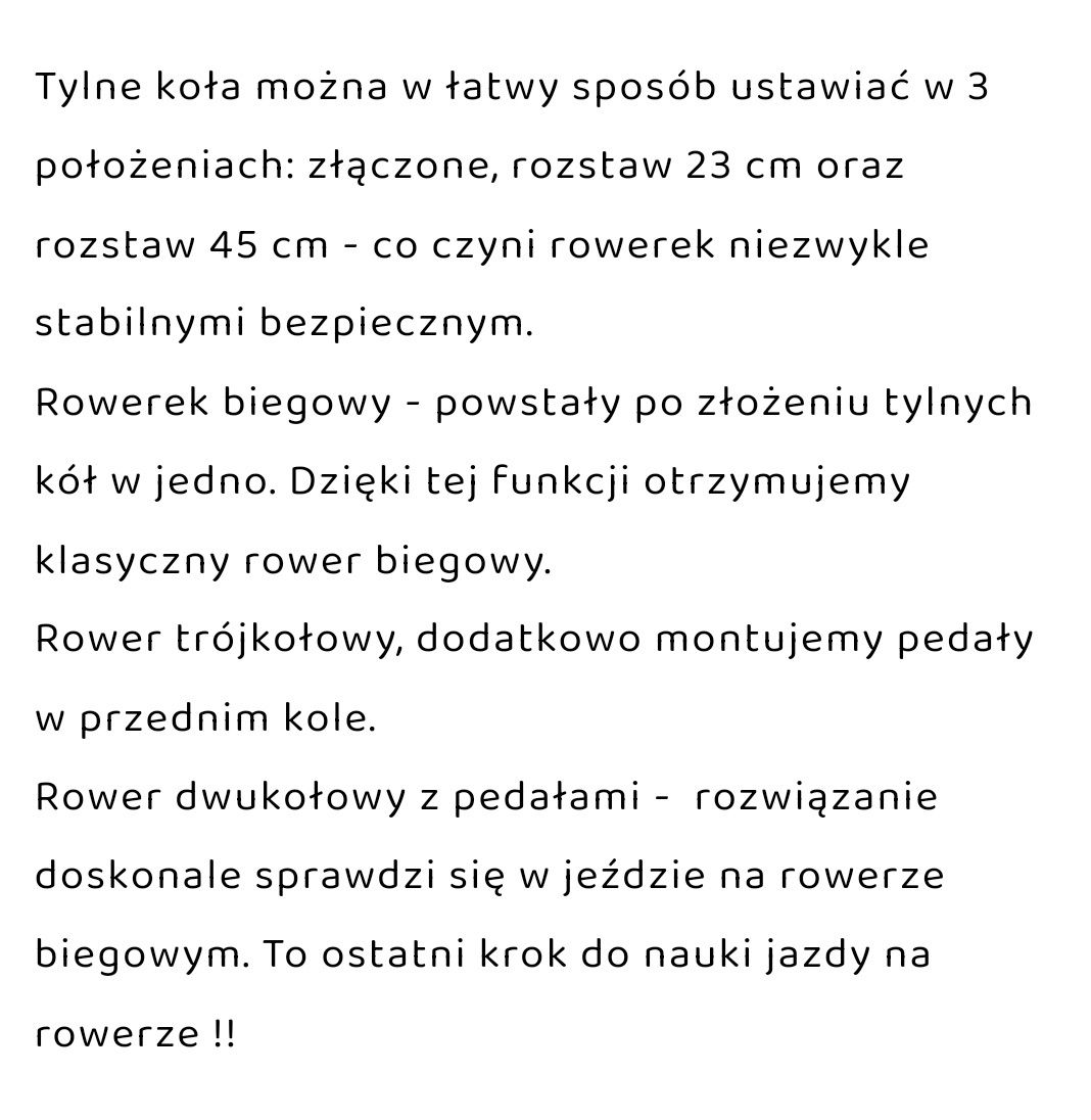Rowerek 3w1 Blubell