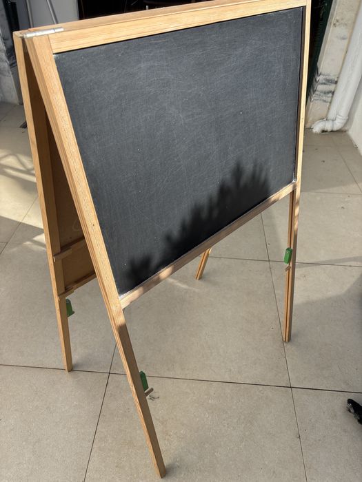 Quadro escolar magnetico e para giz