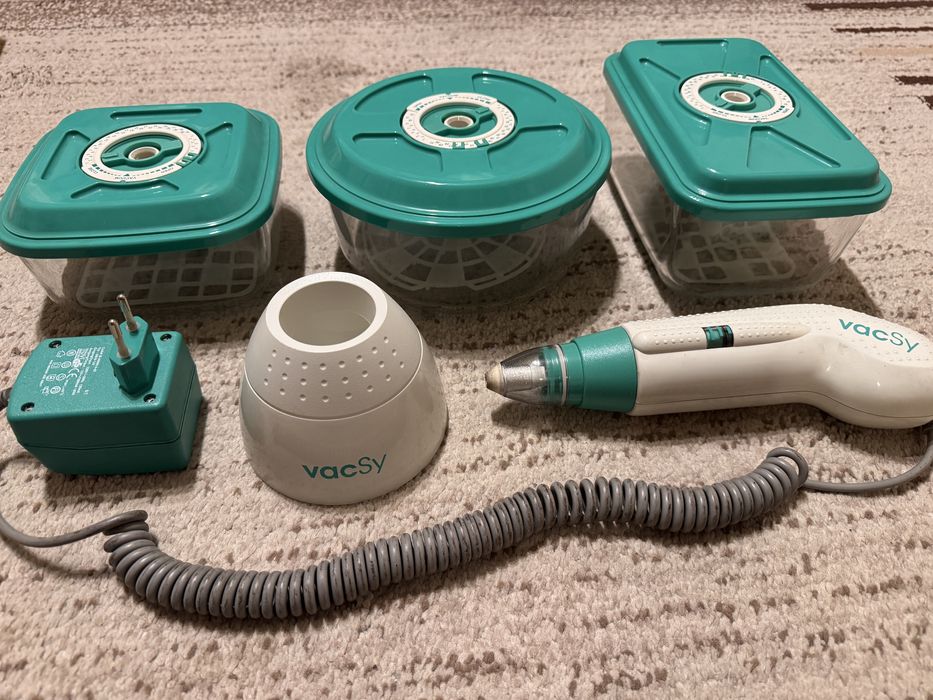zestaw Zepter VacSy pompa pompka próżniowa + 3x pojemnik próżniowy