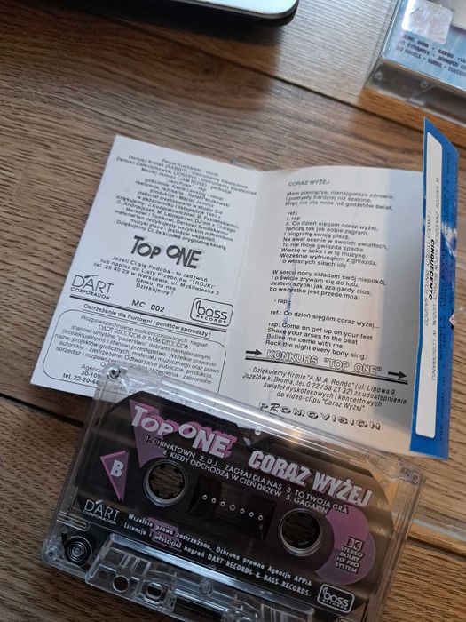Top one coraz wyżej kaseta magnetofonowa