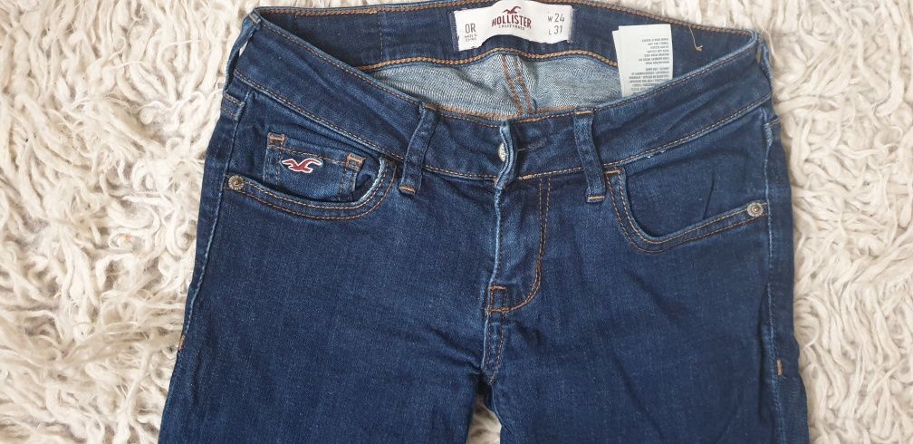 Hollister super skinny OR california W 24 L 31 spodnie jeansy dżinsy
