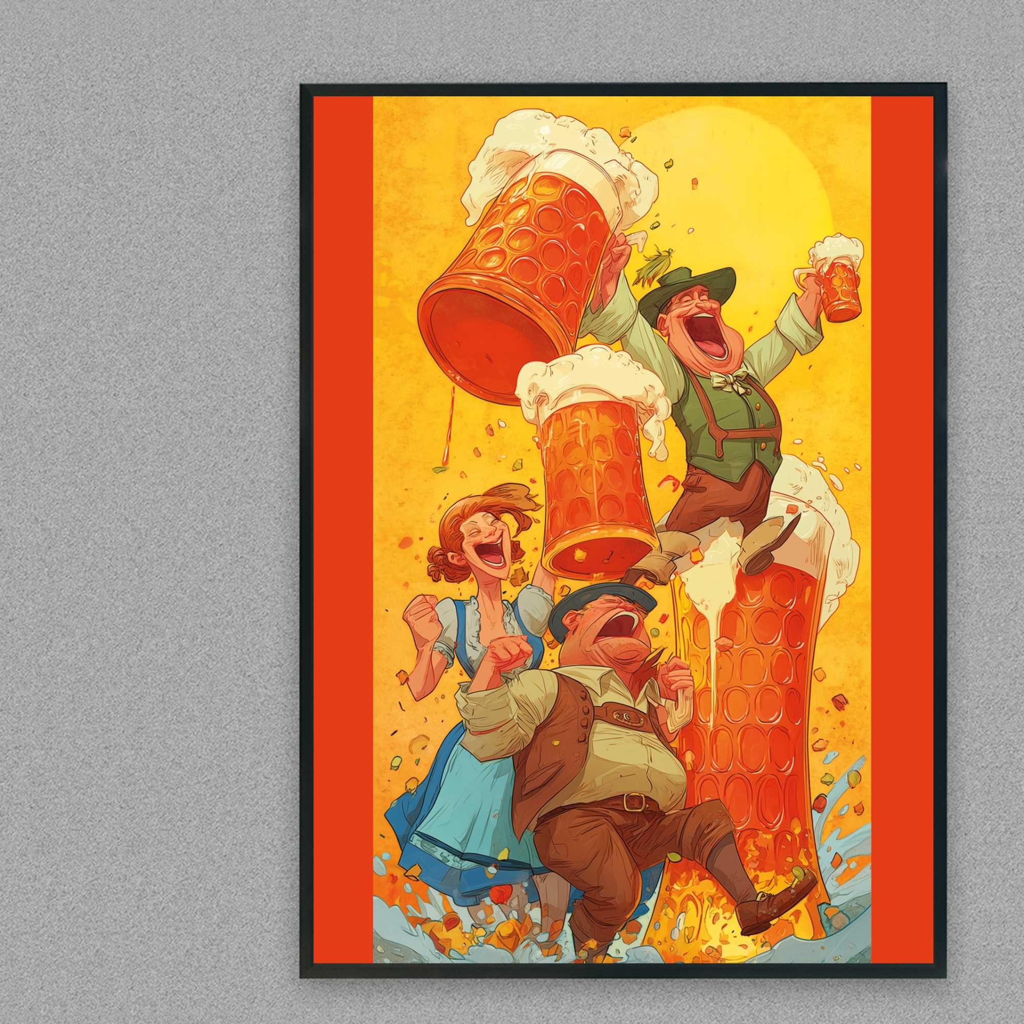 plakat reklamowy piwo, plakat piwo do baru i restauracji, plakat piwo