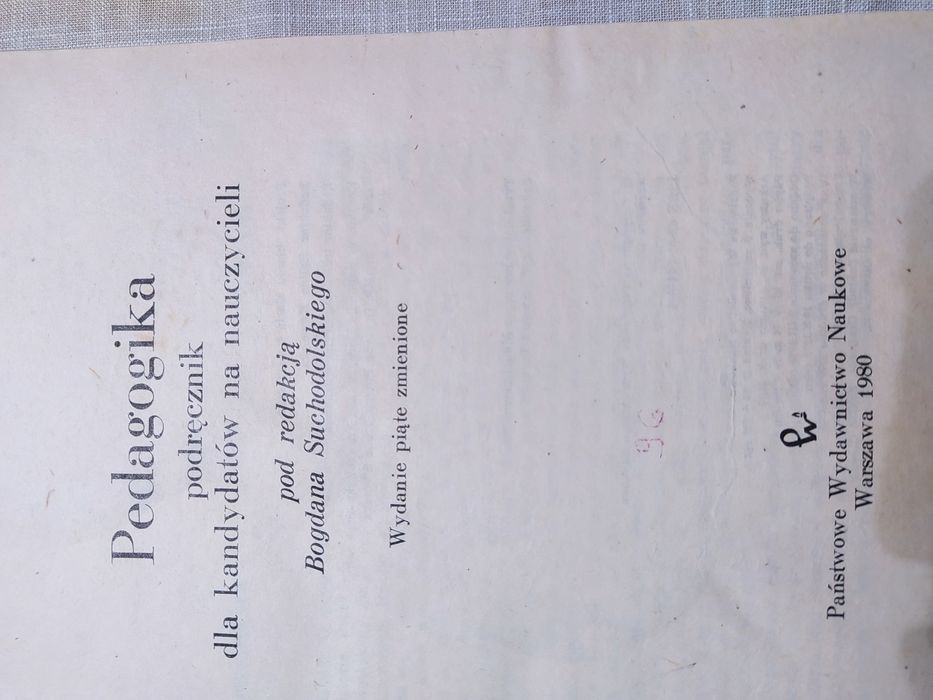 Pedagogika pod redakcją Suchodolskiego