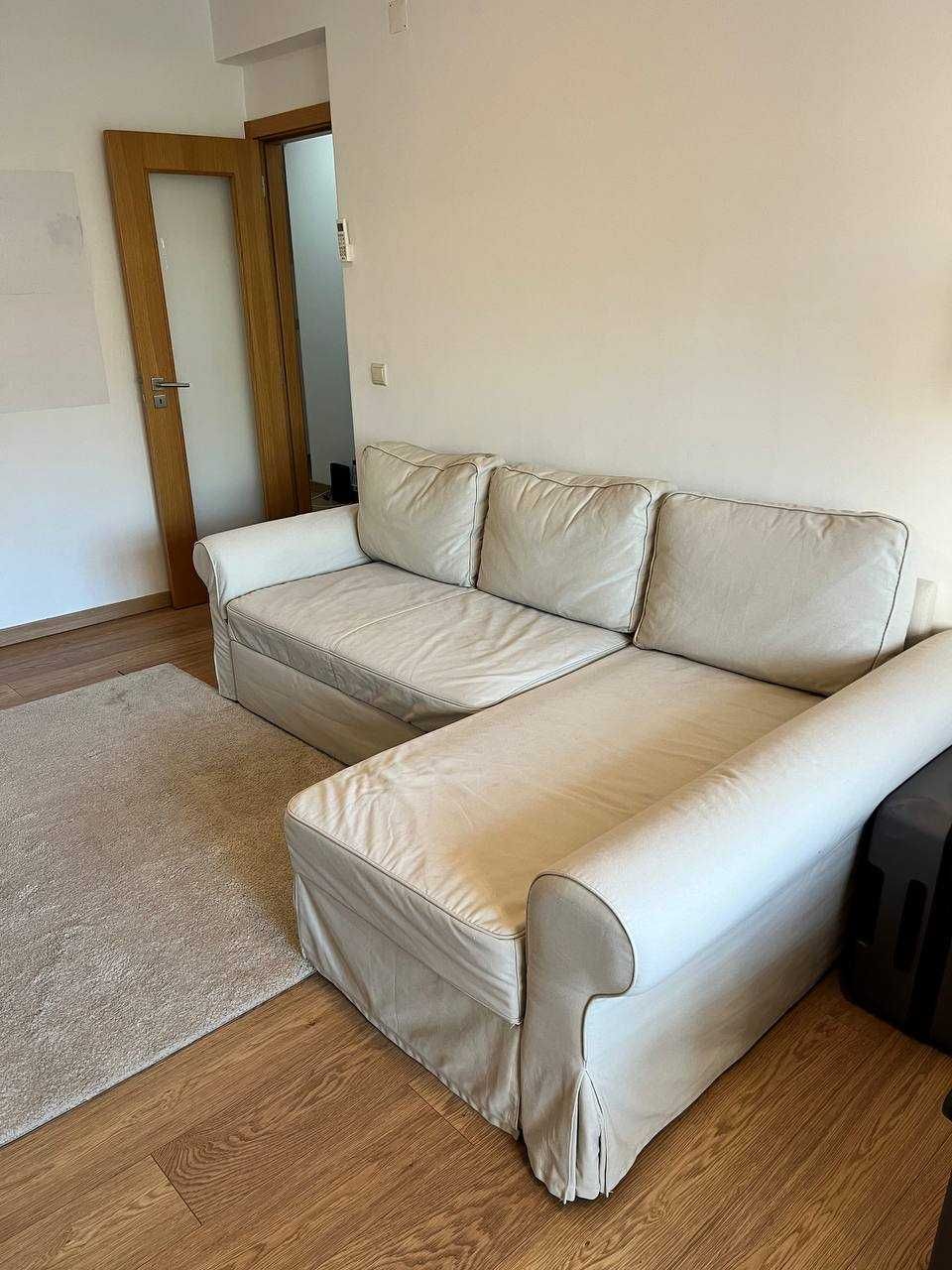 Vendo sofá IKEA EKTORP com chaise longue, extensível