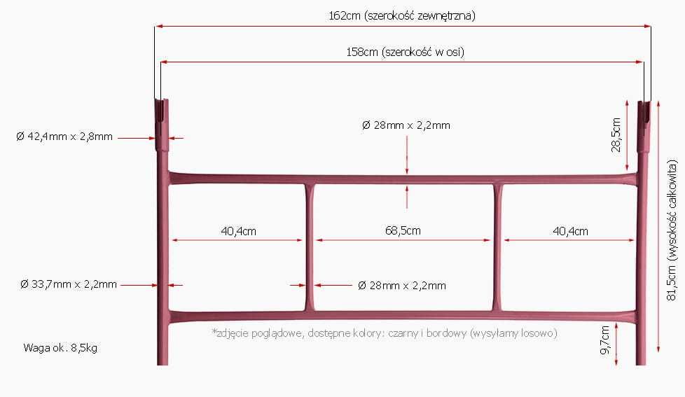 Rusztowanie warszawskie zestaw 16 ramek - malowane