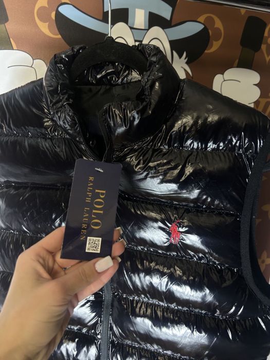 РАСПРОДАЖА -40% Мужская жилетка POLO RALPH Lauren черный жилет люкс