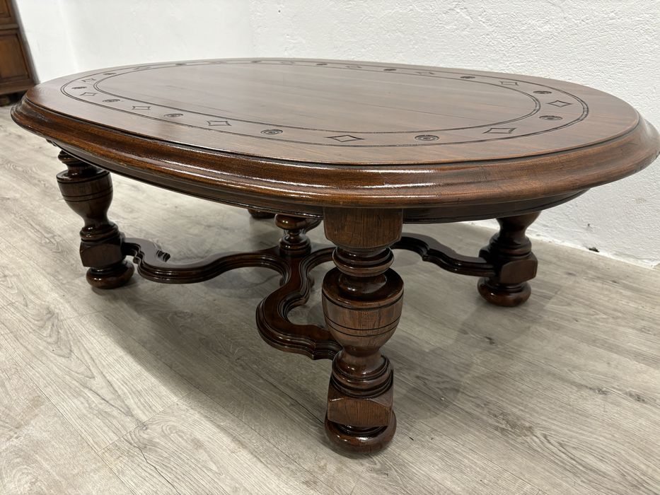 Duża solidna ława dębowa