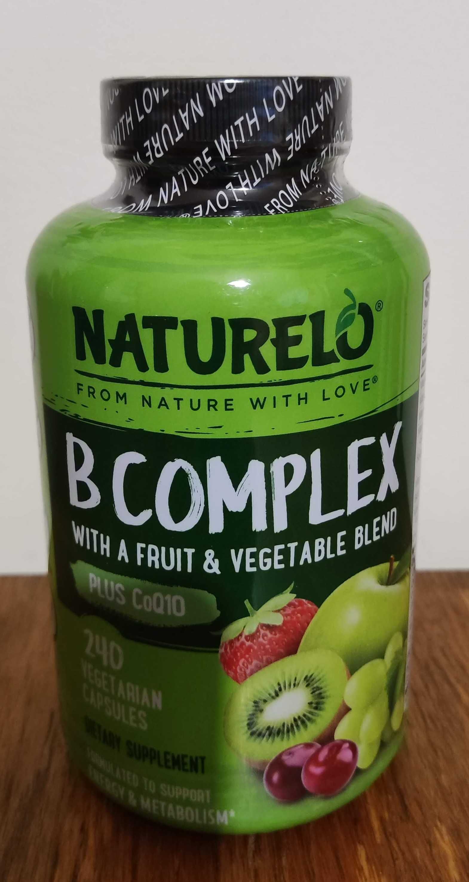 NATURELO, 240 kapsułek roślinnych Kompleks B