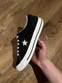 Converse 39 One Star Czarne Zamszowe Trampki Chuck Taylor 24.5cm