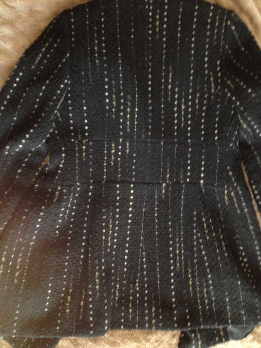 Casaco 3/4 preto mesclado