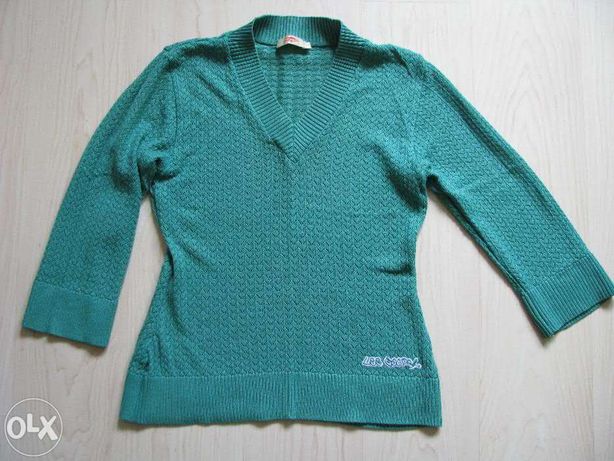 sweterek zielony / ażurkowy