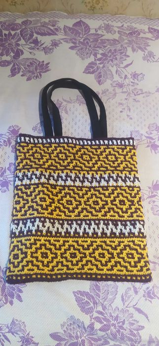 Летняя сумка-шоппер (ручная-работа)