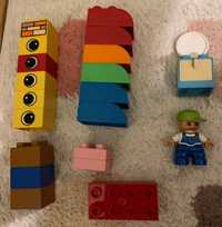 Lego Duplo konstrukcyjne, toaletka, chłopiec, okna