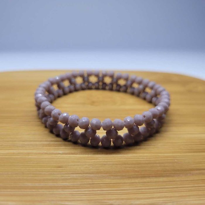 Bransoletka ze szklanych koralików Handmade