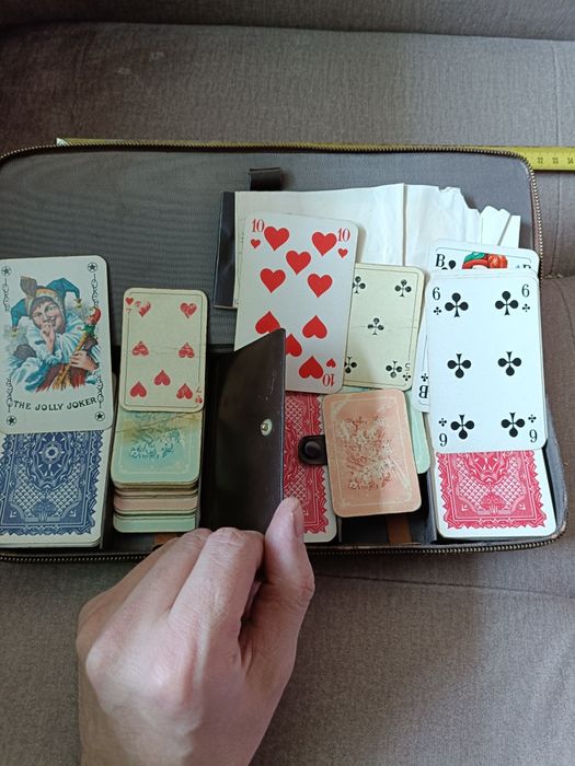 Karty do gry PRL poker DDR zestaw stare karty kolekcjonerskie