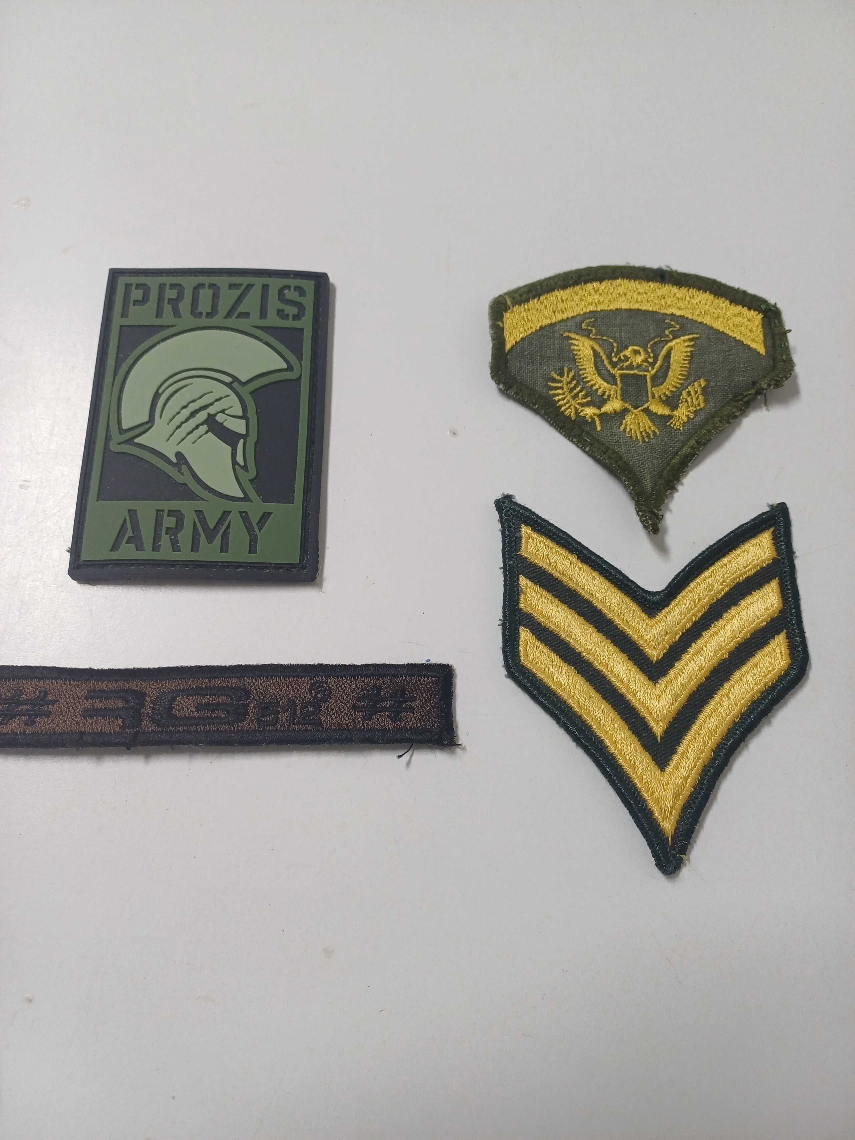 Emblemas em tecido e bordados 7 unidades