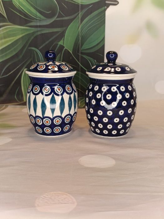 Pojemnik ceramiczny Bolesławiec 500 ml zestaw ceramika Bolesławiec