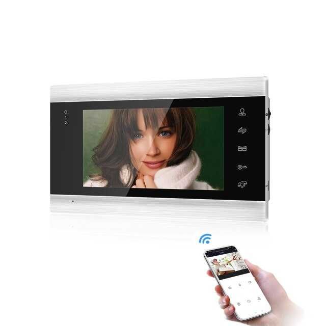 Vídeoporteiro c/ 2 Monitores * S/Fios * WiFi (intercomunicador) * Tuya