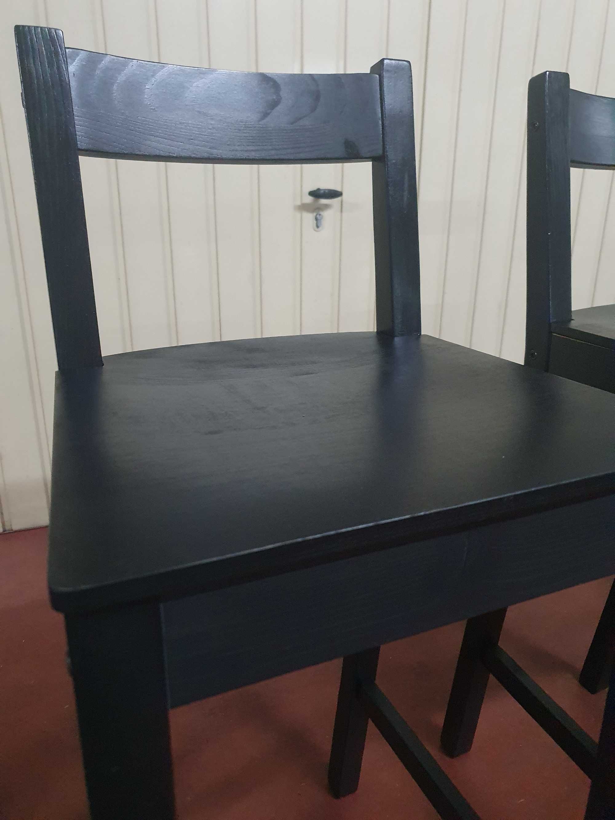 Cadeira alta, IKEA, NORDVIKEN, preto, 75 cm