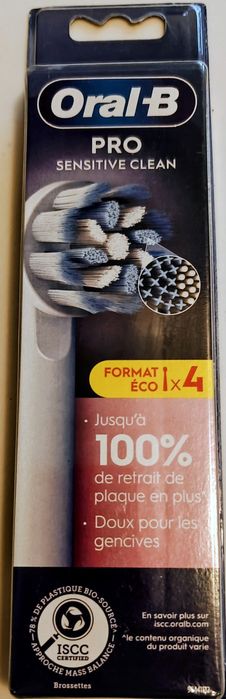 Oryginalne Oral-B Pro Sensitive Clean Końcówki do szczoteczki 4 szt