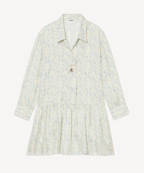 Оригинальное Шелковое платье  Sandro Paris