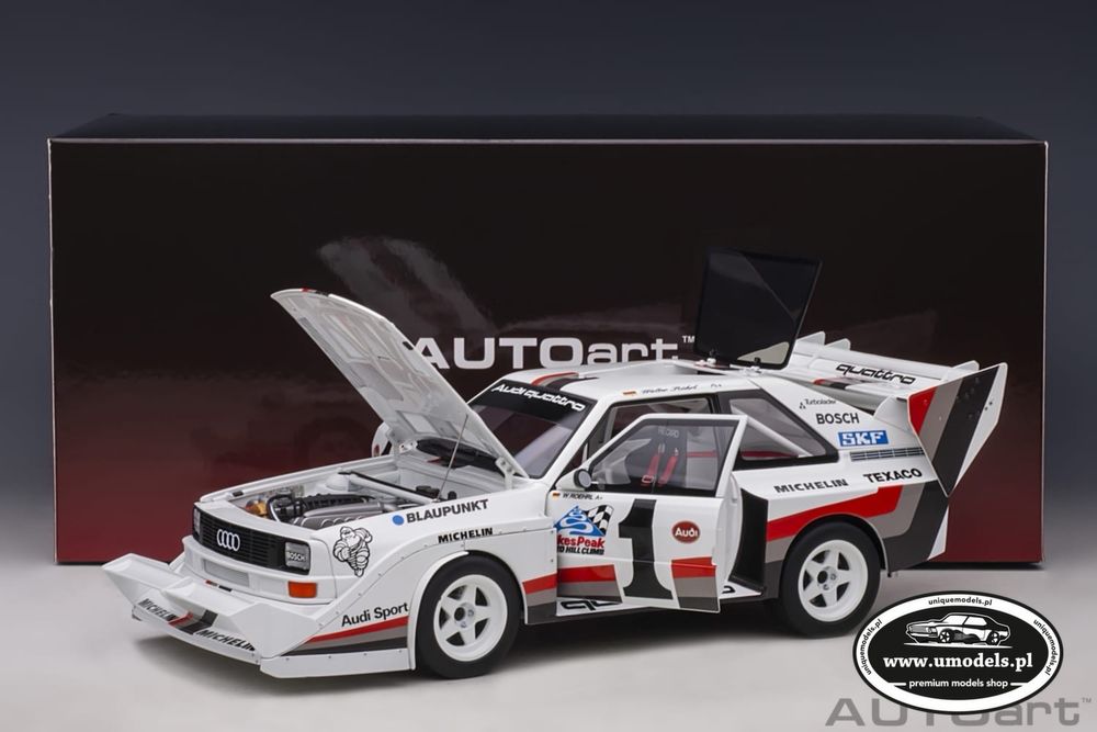PROMOCJA Audi Sport Quattro Pikes Peak #1 Autoart 1/18