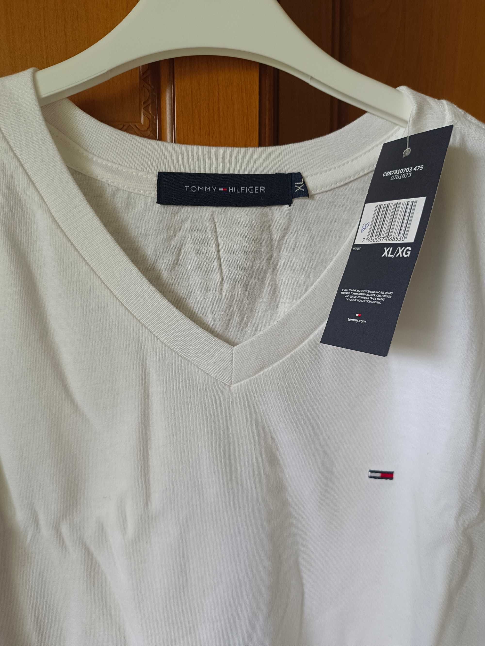 Biały t-shirt męski Tommy Hilfiger