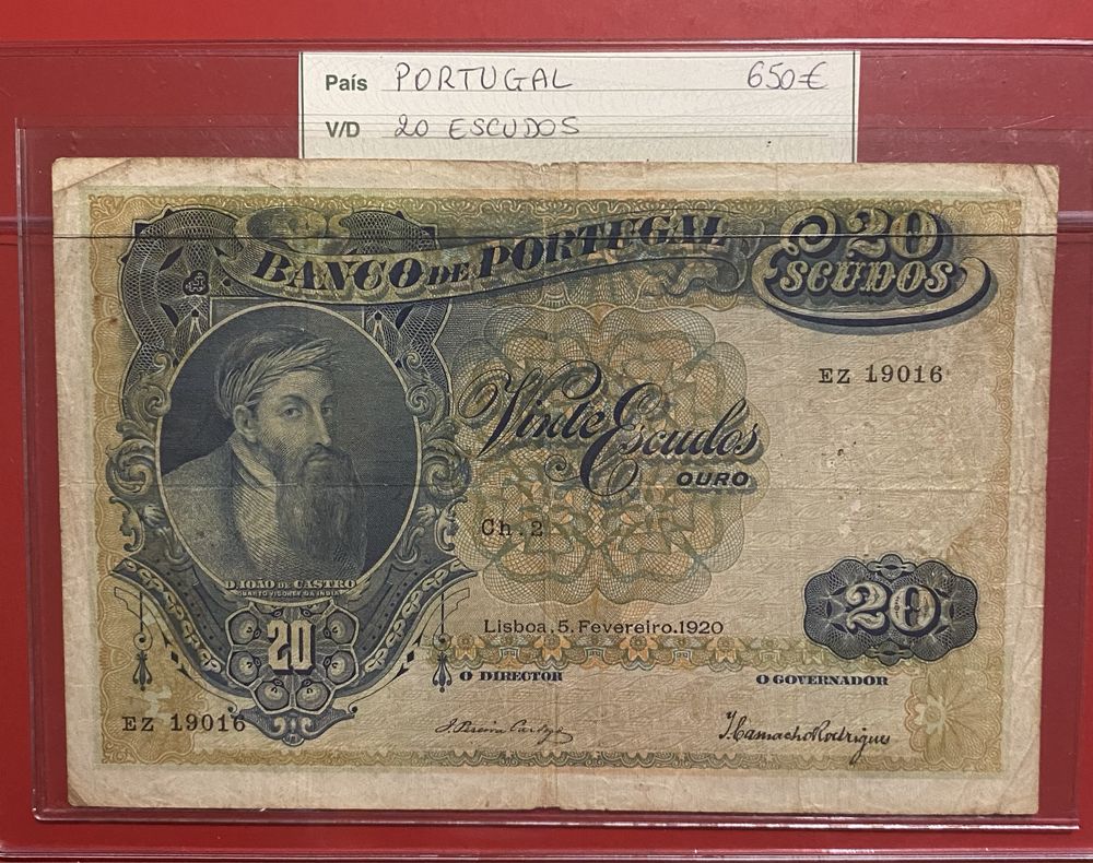 Nota 20$00 Ch.2 - 5 Fevereiro 1920
