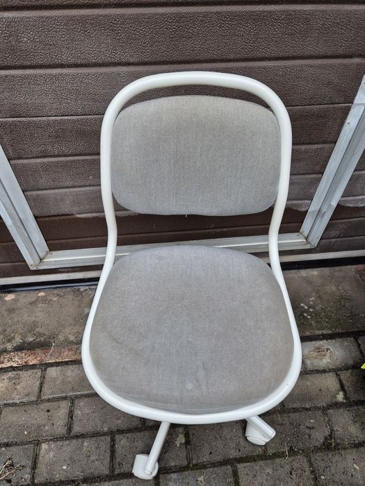 IKEA ORFJALL krzeslo obrotowe biało/szaredzieciece