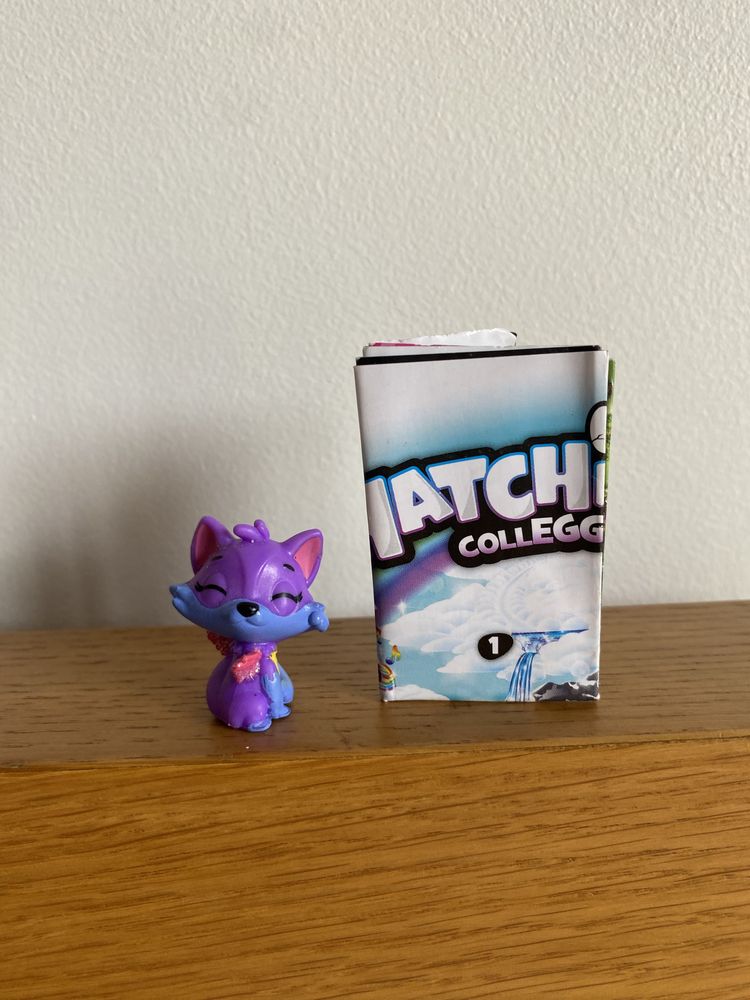 Boneco figura pvc hatchimals gato roxo