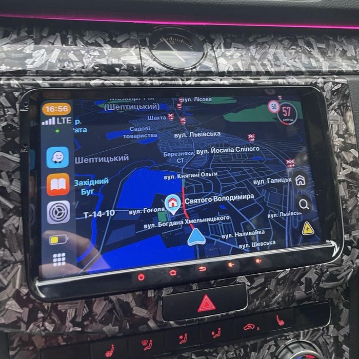 Магнітола 9ʼʼ 4/64 для VW, Skoda,Seat з Carplay та Android Auto